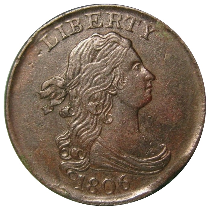 1806-Draped-Bust-Half-Cent-Stemless